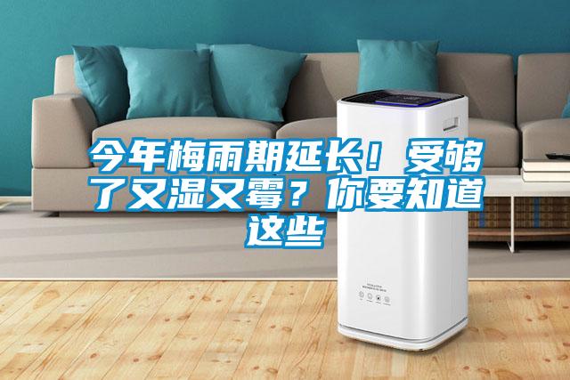 今年梅雨期延長(zhǎng)！受夠了又濕又霉？你要知道這些