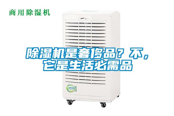 除濕機是奢侈品？不，它是生活必需品